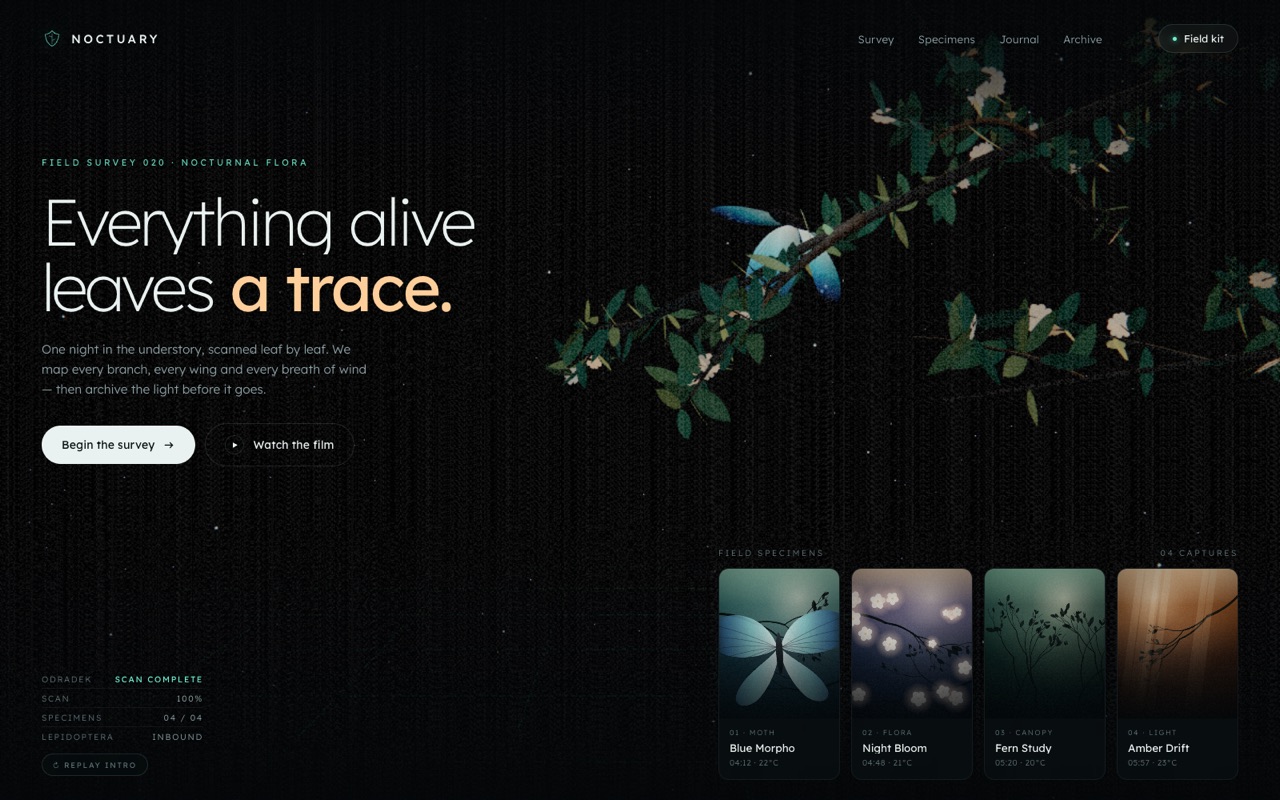 Screenshot of Noctuary